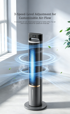 Evaporative Air Cooler Tower Fan, Negative Ions Cooling Air Conditioner Fan, Remote Control Vertical Cooling Fan