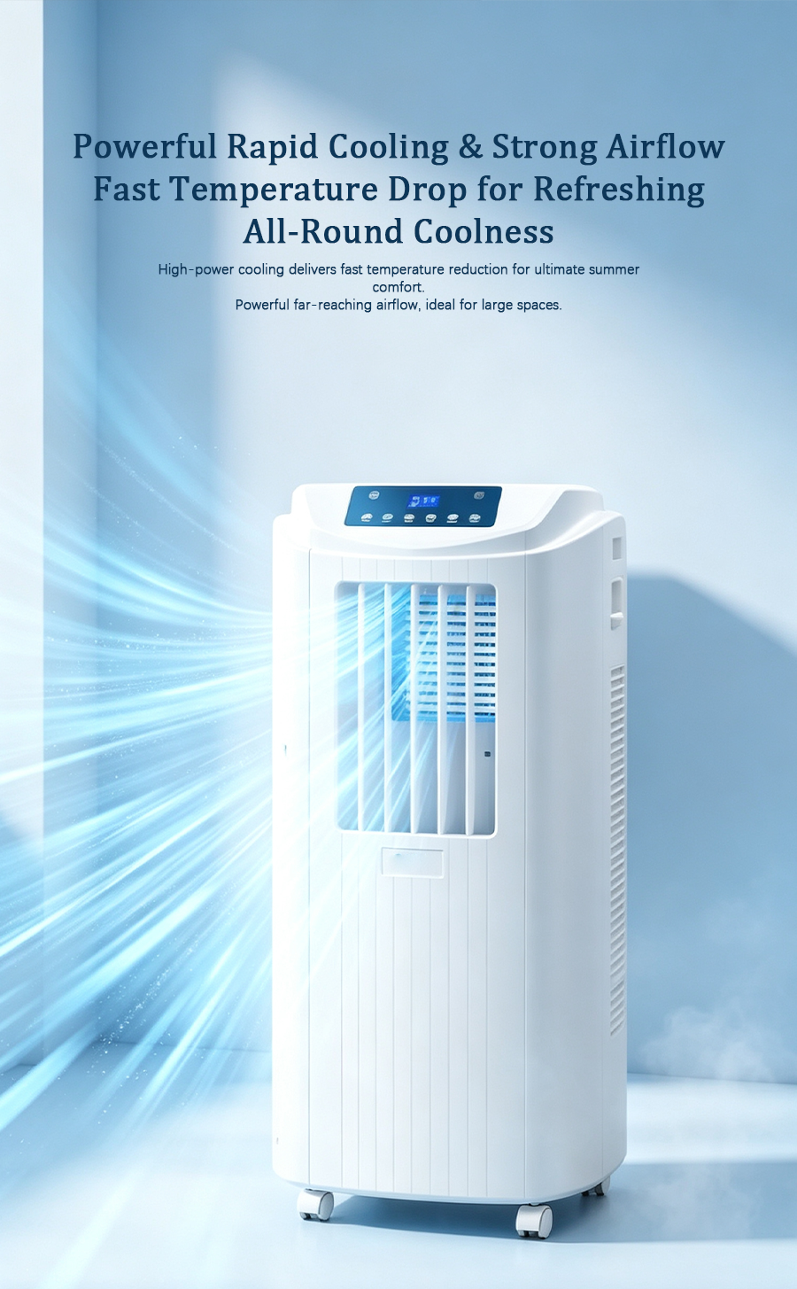 Portable Air Conditioner, Cooling & Heating All-in-One Mobile Air Cooler
