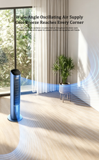 3-in-1 Negative Ion Evaporative Tower Cooler Fan | Remote Control Cooling Humidifier, Washable Air Cooler