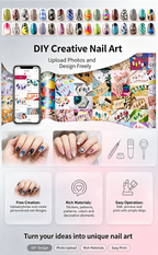 Smart Automatic Nail Art Printer, Wireless Phone Control DIY Nail Printing Machine, Home Nail Painting Device