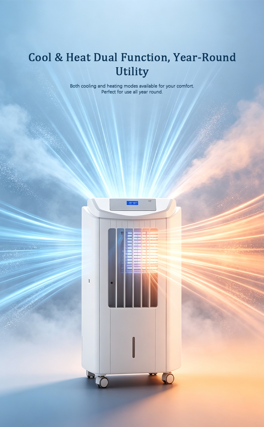 Portable Air Conditioner, Cooling & Heating All-in-One Mobile Air Cooler