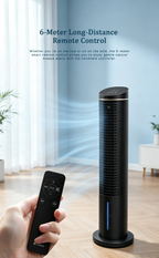 Tower Evaporative Air Cooler, Negative Ion Humidifying Cooling Tower Fan, Quiet Air Cooler with Remote Control