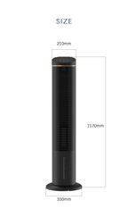 Tower Evaporative Air Cooler, Negative Ion Humidifying Cooling Tower Fan, Quiet Air Cooler with Remote Control