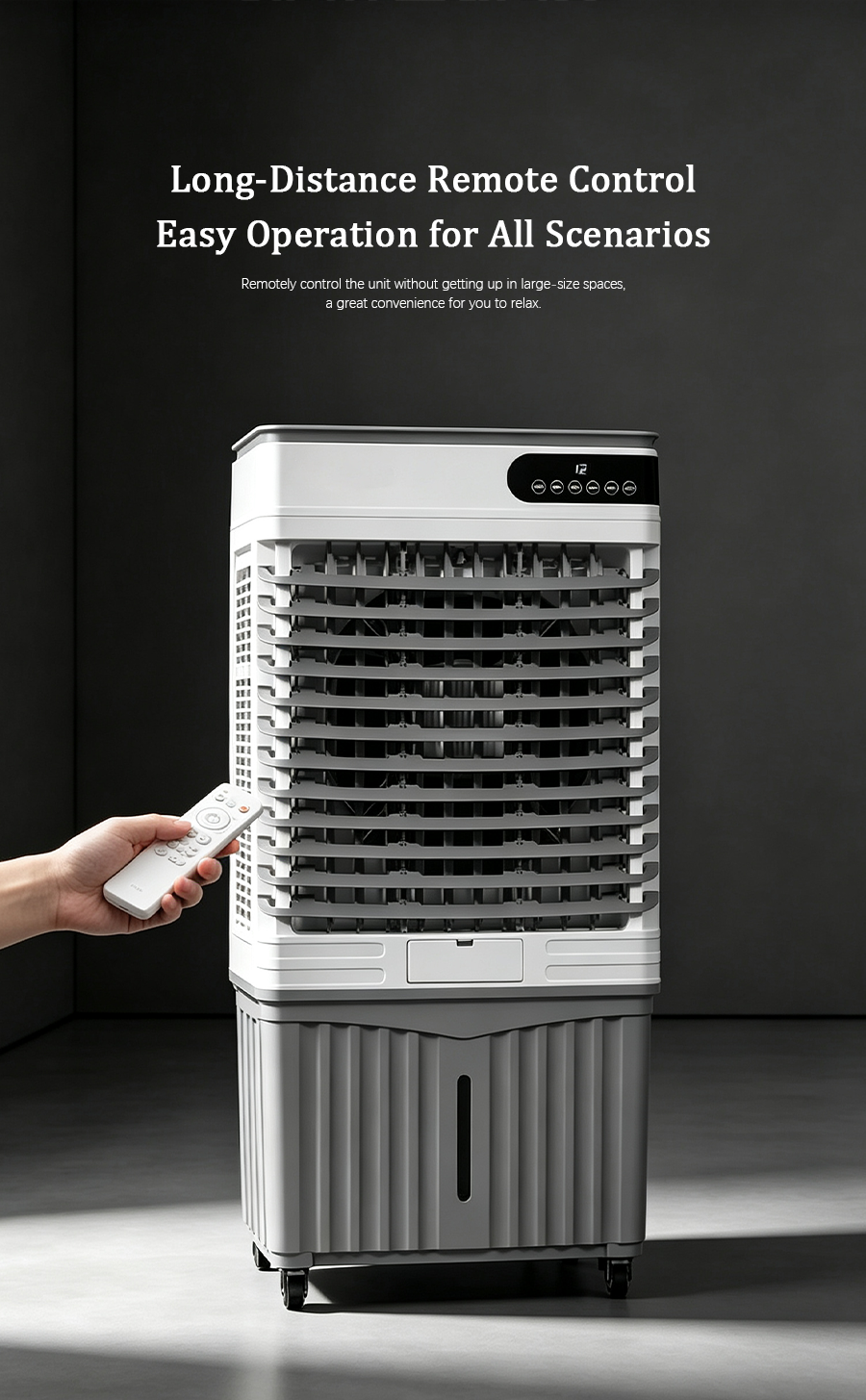 High-Capacity Portable Evaporative Air Cooler for Large Spaces
